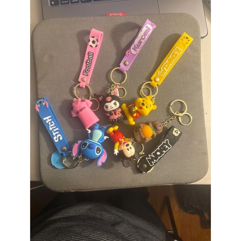 Cute Character Keychain Bundle – 6 Assorted Keychains - Picture 3 of 5